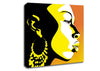 African Female Bathed In Golden Light Canvas Wall Art