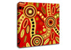 Aboriginal Red Tribal Canvas Wall Art