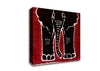 Aboriginal Red Elephant Canvas Wall Art