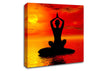 Yoga Ocean Sun Blaze Canvas Wall Art
