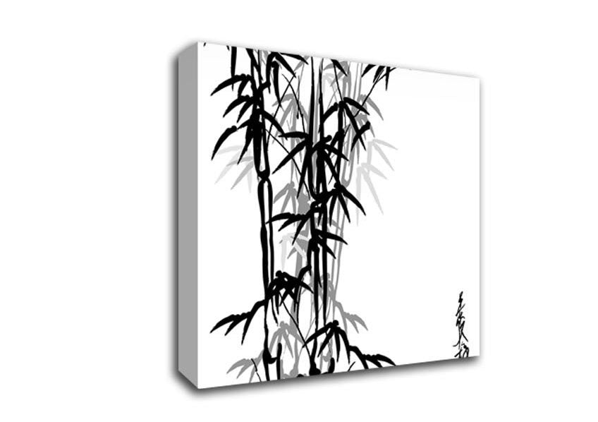 Bamboo Scripture Canvas Wall Art