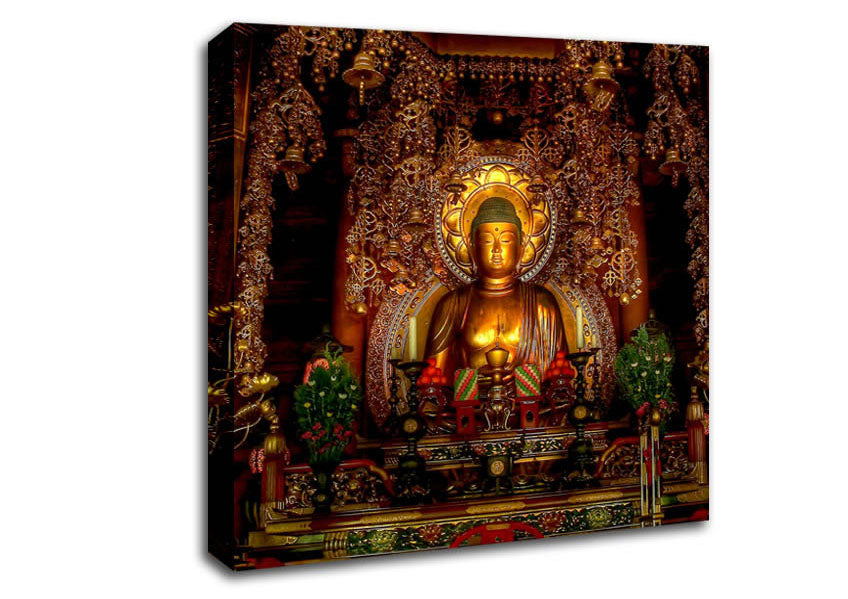 Golden Buddha Chion Japan Canvas Wall Art