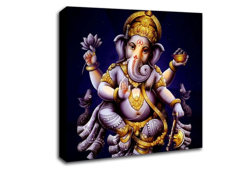 Hindu Ganesh Canvas Wall Art