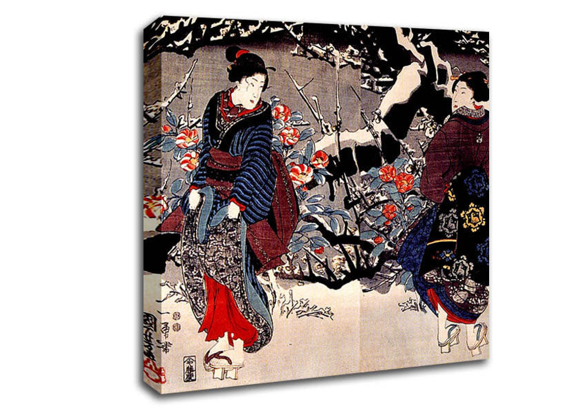 Utagawa Kuniyoshi Japanese Women Canvas Wall Art