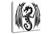 Tribal Wings Dragon Canvas Wall Art