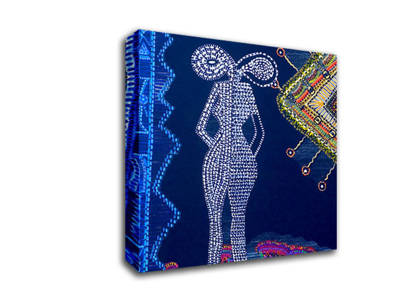 Aboriginal Twin Flame Canvas Wall Art