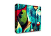 Tulips In Blue Canvas Wall Art
