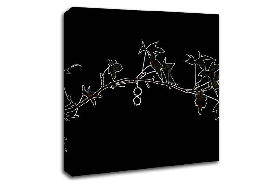 Abstarct Neon Floral 33 Canvas Wall Art