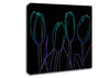 Abstarct Neon Floral 30 Canvas Wall Art