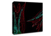 Abstarct Neon Floral 37 Canvas Wall Art
