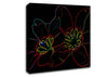 Abstarct Neon Floral 38 Canvas Wall Art