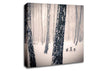 Forest Snowing Canvas Wall Art