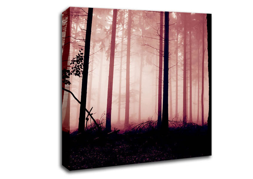 Mauve Forest Mist Canvas Wall Art