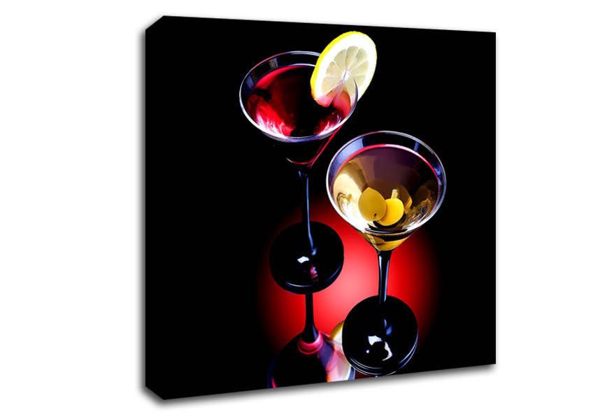 Two Cocktails Canvas Wall Art
