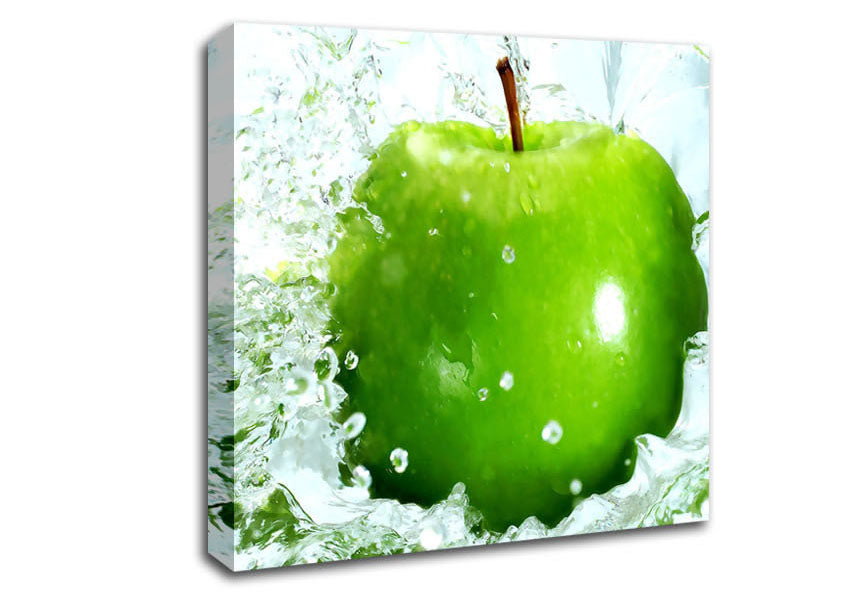 Fresh Green Apple Canvas Wall Art
