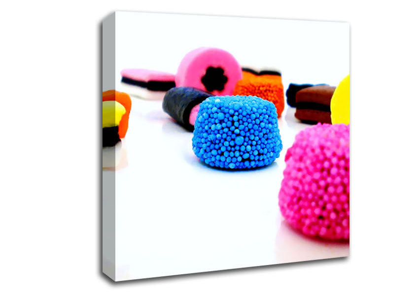 Liquorice Allsorts Dispaly Canvas Wall Art