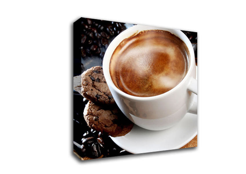 Cappuccino Treat Canvas Wall Art