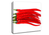 Fire Red Peppers Canvas Wall Art