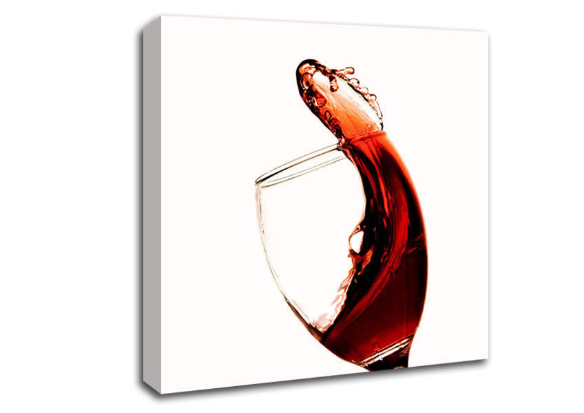 Red Wine Pour Canvas Wall Art