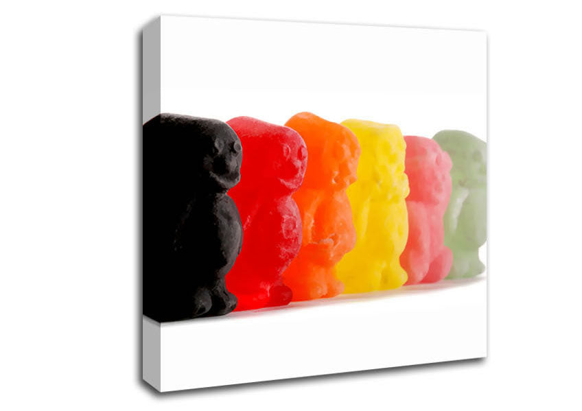 Jelly Baby Smiles Canvas Wall Art