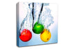 Fruit Trio Splash Canvas Wall Art