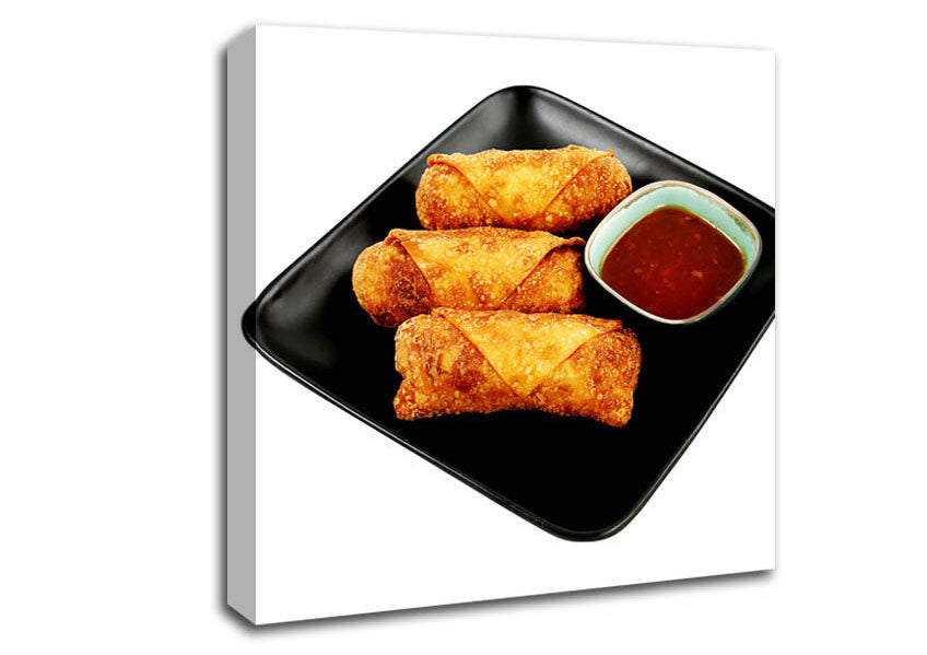 Spring Roll Dips Canvas Wall Art