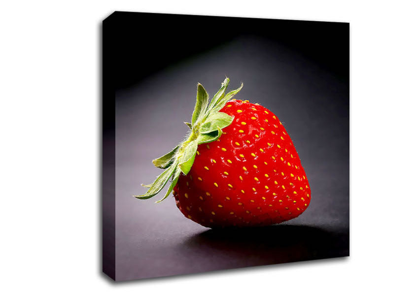 Single Strawberry Delight Canvas Wall Art