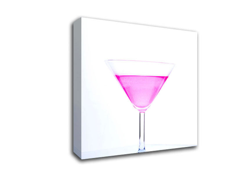Pink Lagoon Cocktail Canvas Wall Art