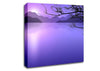 Calm Lilac Lake Canvas Wall Art