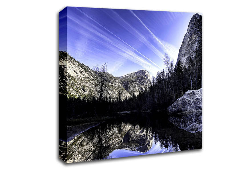 Mountain Lake Reflections Canvas Wall Art