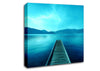 Blue Lake Dock Canvas Wall Art