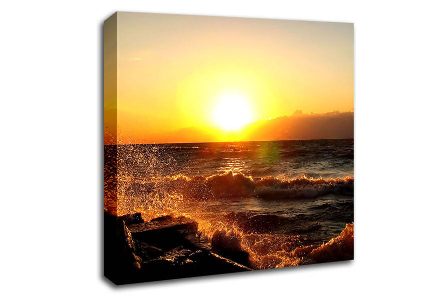 Lake Erie Saybrook Ohio Canvas Wall Art