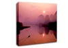 Peach Paradise Lake Canvas Wall Art