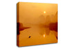 Golden Paradise Lake Canvas Wall Art