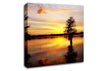 River Tree Sunset Canvas Wall Art