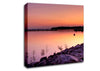 Peach Lake Calm Canvas Wall Art