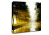 Misty Morning Lake Canvas Wall Art