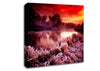 Winter By The Lake Canvas Wall Art