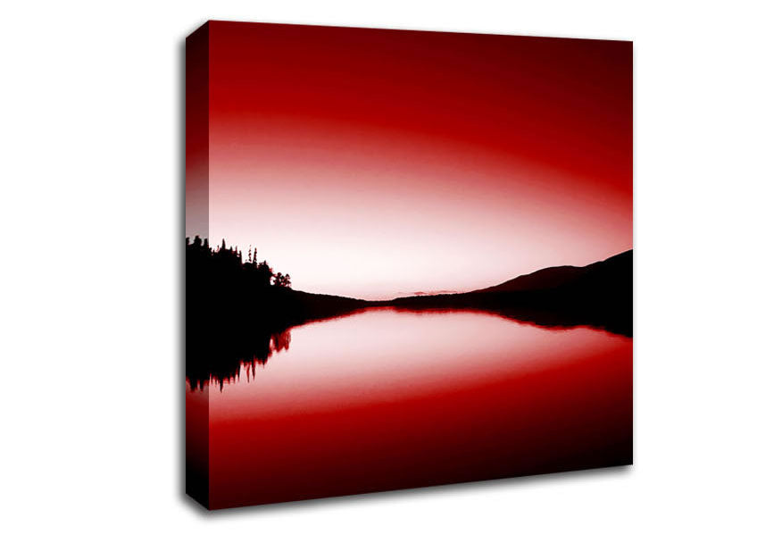 The Red Loch Canvas Wall Art