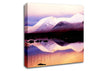 Tranquil Mountain Snow Reflections Canvas Wall Art