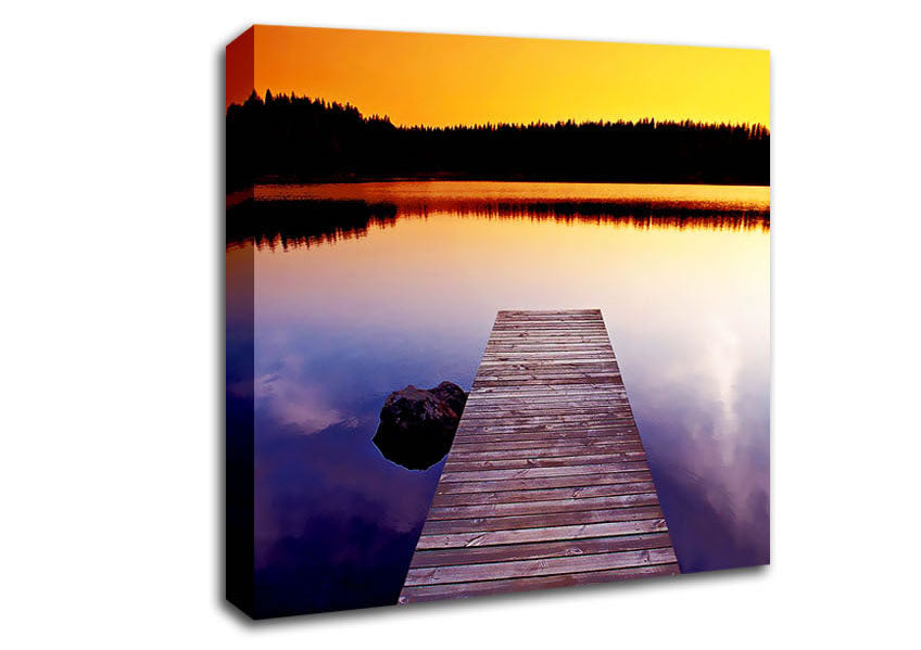 Scottish Boardwalk Calm Canvas Wall Art