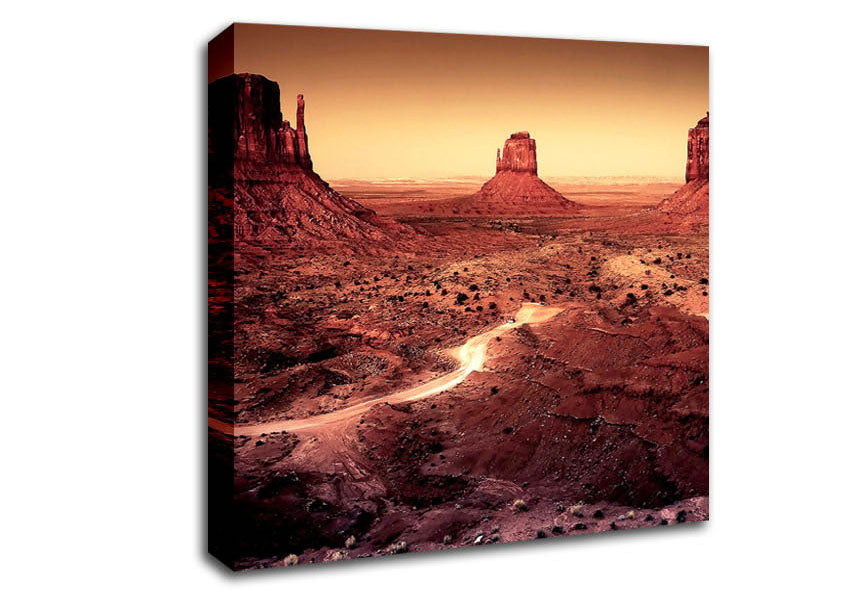 Dark Monument Valley Arizona Canvas Wall Art