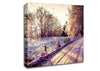 Pathway Winter Canvas Wall Art