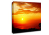 Morning Orange Sun Over The Ocean Canvas Wall Art