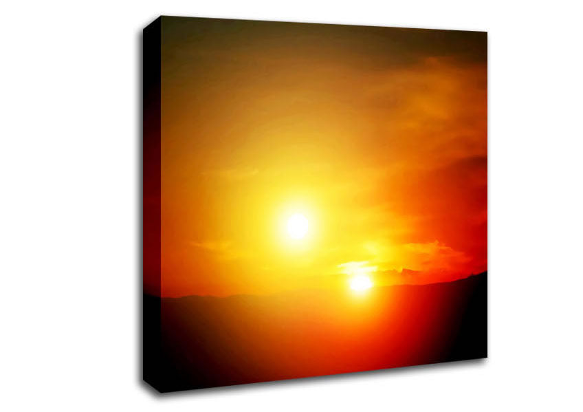 Blazing Sun Duo Canvas Wall Art