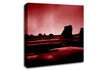 Red Night Sky Canvas Wall Art