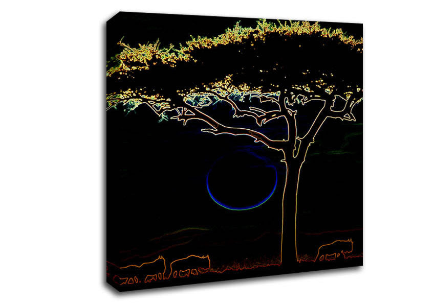 Night Tree 02 Canvas Wall Art