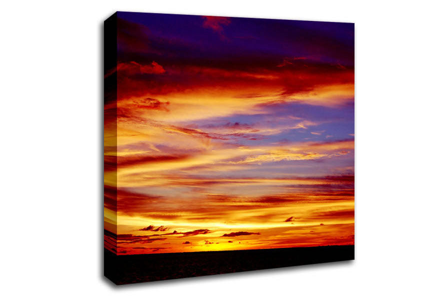 Red Sky At Night Shepherds Delight Canvas Wall Art