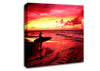 Red Surfer Girl Canvas Wall Art