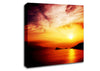 Blazing Sun Cloud Ocean Canvas Wall Art